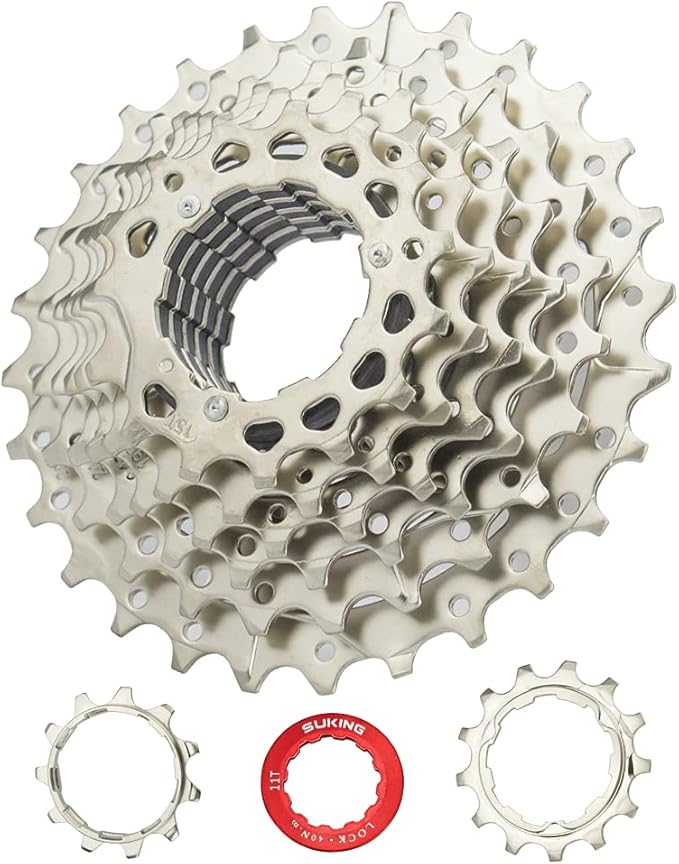 CYSKY 8/9/10/11/12-Speed Cassette 11-25T/28T/32T/34T/36T/40T/42T/46T/50T/52T Bike Sprocket Freewheel Compatible with Shimano, Sram HG Hub, Fit for Mountain Bike, Road Bike, MTB Cassette