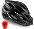 Bike Helmet Men Women, Shinmax Bicycle Helmet with Rear Light and Detachable Visor