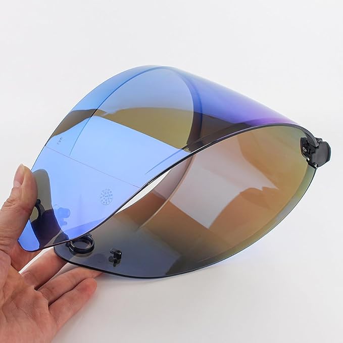 Motorcycle Helmet Visor for HJ-31 i70/i10 Face Shield Replacement for i70 i10, Uv Protection Deep Silver-mirror (Silver Mirror)