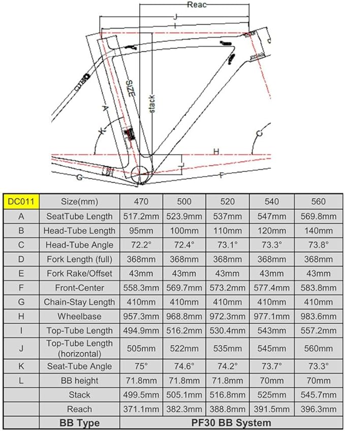 TUJISEK 700C Road Bikes Frame Carbon Fibre Frameset with Fork 47/50/52/54/56CM Frame C Brake QR 130MM Semi Internal Routing Ultra Light 750g