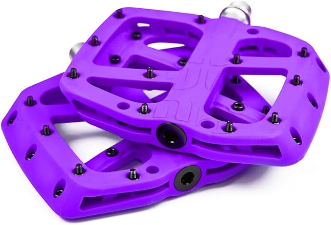 e*thirteen Components Composite Base Flat Pedals for MTB, Mountain Bike, BMX, eBike, eMTB