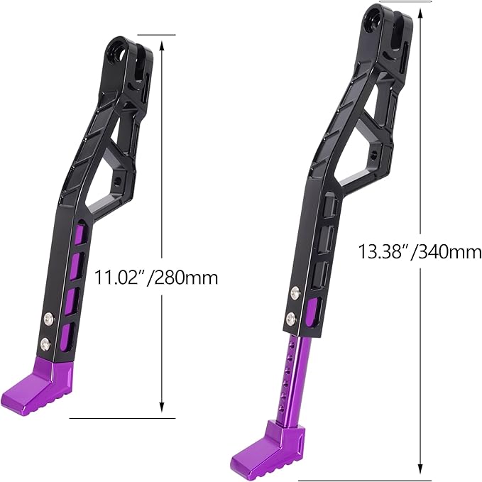 Kickstand for Surron,Adjustable Height Dirt Bike Kickstand CNC Aluminum Upgrades for Sur Ron Light Bee Talaria Sting,Purple