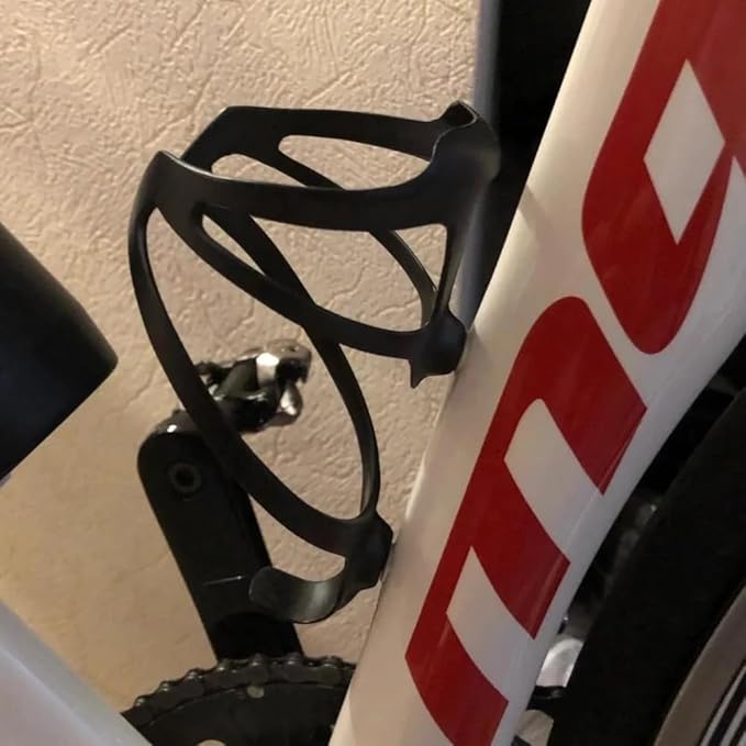 Full Carbon Fiber Ultra-Light Bike Drink Water Bottle Cage Holder Brackets for Road Bicycle Light Drink Water Bottle Cage Holder Black UD Matte
