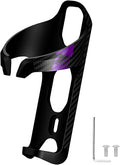 ENLEE for Bottles Diameter: 66-72mm Bike Water Bottle Cage, Lightweight Carbon Purple Bicycle Water Bottle Cage, Water Bottle Cage for Mountain/Road Bike with Screws Tool