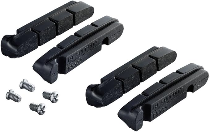 2 Pairs Shimano Brake Pads R55C4 Dura Ace/Ultegra/105 with Fixing Bolts, Factory Number: Y-8L298062