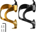 ROCKBROS Bike Water Bottle Cage - Lightweight Sturdy Aluminum Alloy for Road & Mountain Bikes 2-Pack (Gold + Black)