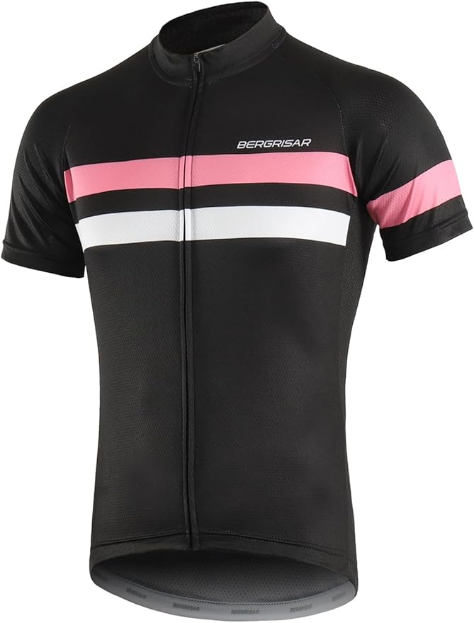 BERGRISAR Men's Cycling Jerseys Short Sleeves Bike Shirt