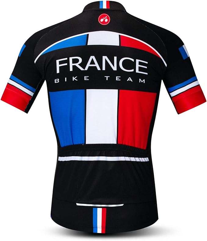 Men's Cycling Jerseys Tops Biking Shirts Short Sleeve Full Zipper Bike Clothing