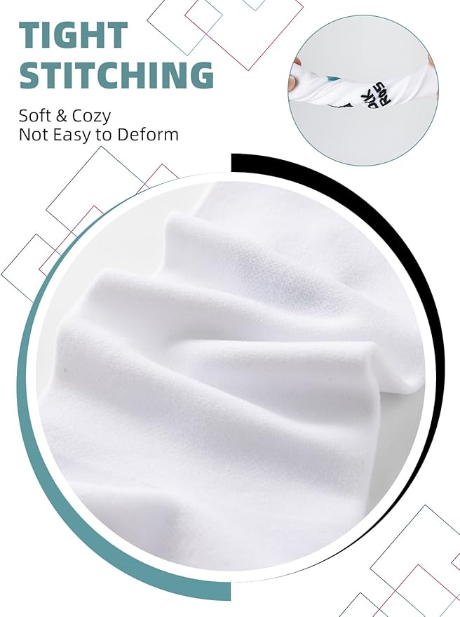ROCKBROS Cycling Socks, Mountain Bike Socks, White Cycling Socks for Men Women, Compression Fit, Suitable for Running, Hiking