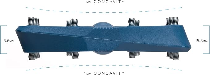 Crankbrothers Stamp Flat MTB Pedals - Size-Specific, Lightweight, Versatile, Durable Bike Pedals