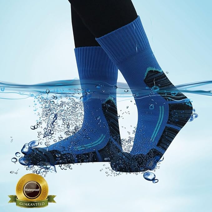 RANDY SUN Waterproof Breathable Socks, [SGS Certified] Unisex Novelty Skiing Trekking Hiking Wading Trail Socks