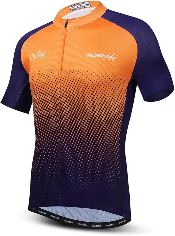 Men's Cycling Jerseys Wolf Print Bicycle Shirts Summer Road Bike Clothes Quick Dry Breathable
