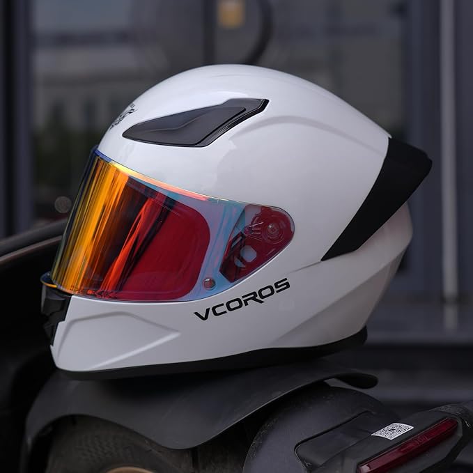 VCOROS Motorcycle Full Face Helmet for Unisex-Adults DOT Approved WS-609 Motorbike Street Bike Racing Helmets