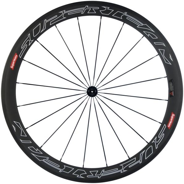Superteam Carbon Fiber Road Bike Wheels 700C Clincher Wheelset 50mm Matte 23 Width