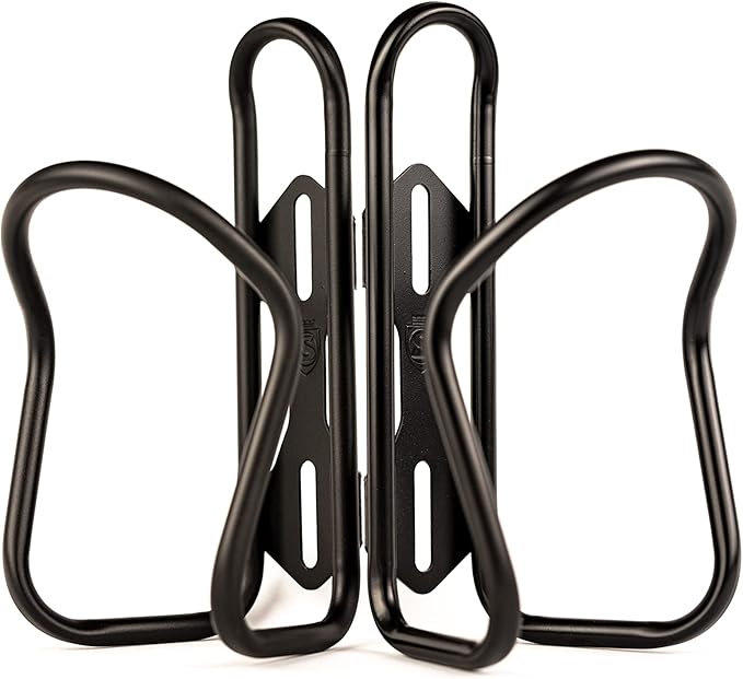 SILCA Sicuro Titanium Water Bottle cage | Cages for Bike with 21mm Fore/AFT Adjustment | Lighter Than Steel and Stronger Than Carbon and Alloy 30g | Hand Bent and Laser Welded in Indiana | USA Made
