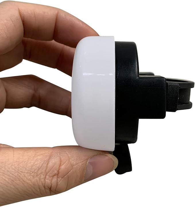Bike Bell Classic Bicycle Bell with Loud Clear Sound, White and Black, for Adults and Kids, Easy Mount Design