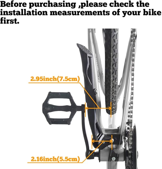 Bike Kickstand Adjustable Strong Center Mount Aluminum Alloy Bicycle Kickstand for 26” 700C 27.5” 28” inch Electric Bike Hybrid Bike Mountain Bike Adult Bike
