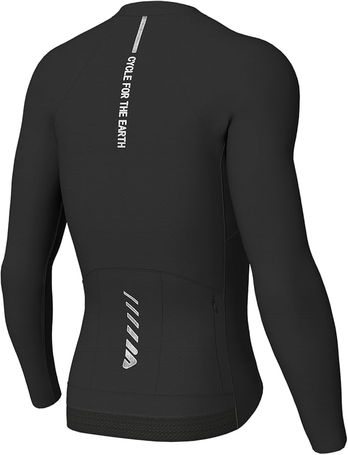 Lo.gas Cycling Jersey Men Short Sleeve, Road Bike Jerseys Full Zipper with Pockets, Bicycle Clothing Breathable Quick Dry