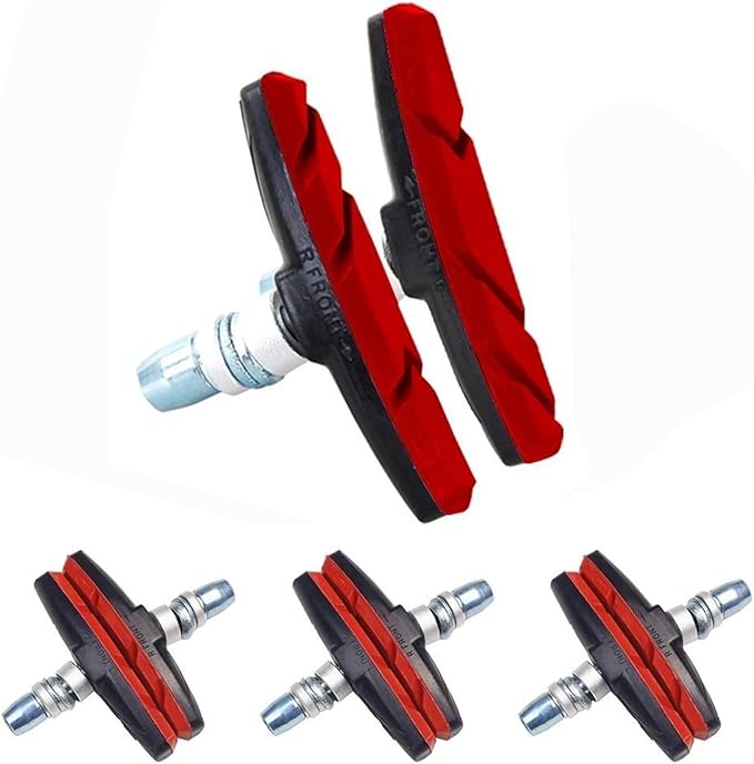 Bicycle Brake Pads Mountain Road Bike Brake Pads Set Cycling V Brake Holder Pads Shoes Blocks Rubber Pad Silent MTB Bicycle Brake Pads Bicycle Brake Pads Replacement