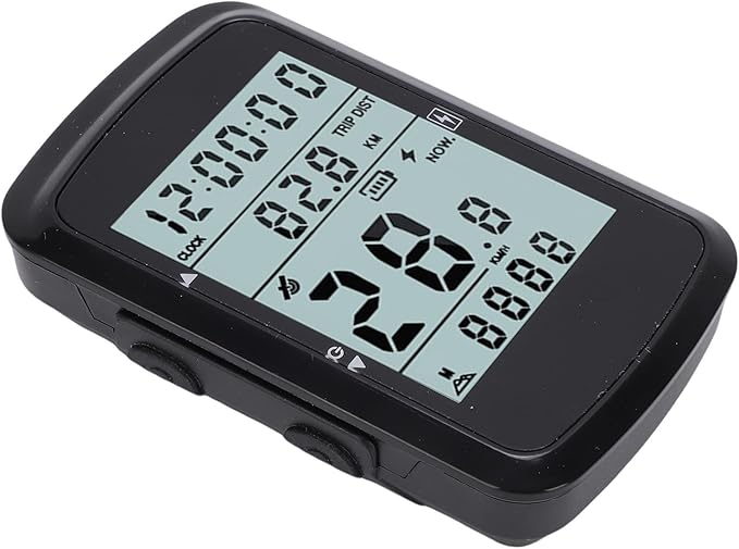 GPS Bike Computer, Wireless Mountain Bike Speedometer, Water Resist Accessories with 2.4" Screen for Long Distance Cycling