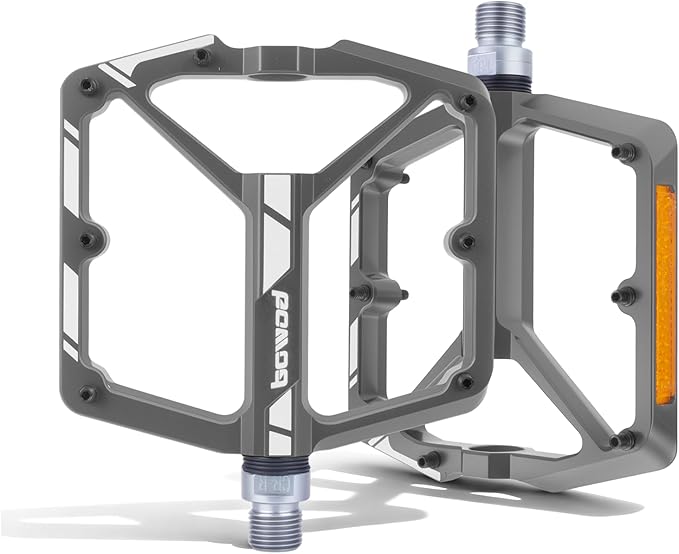 Bike Pedals 9/16" Lightweight Non-Slip Bicycle Platform Pedals - Fits Most Adult Bikes & Mountain Bikes &MTB, Road Bikes and Slip-Resistant Design