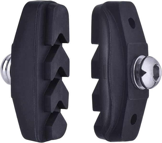 Pangda 4 Pairs Road Bike Brake Pads Bike 50 mm with Professional Installation Tool Caliper Brake Blocks Nut and Spacer for Road Bicycle