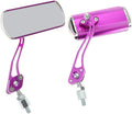 2pcs Bicycle Side View Mirrors for Motorcycles and Scooters, Adjustable Purple Rearview Bike Mirrors for Handlebars, Mountain Bike and Ebike Accessories