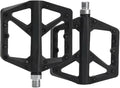 Bicycle Pedals Nylon Footrest Flat Mountain Bike Paddle Grip Pedalen Bearings Footboards Cycling Foot Hold(Black)