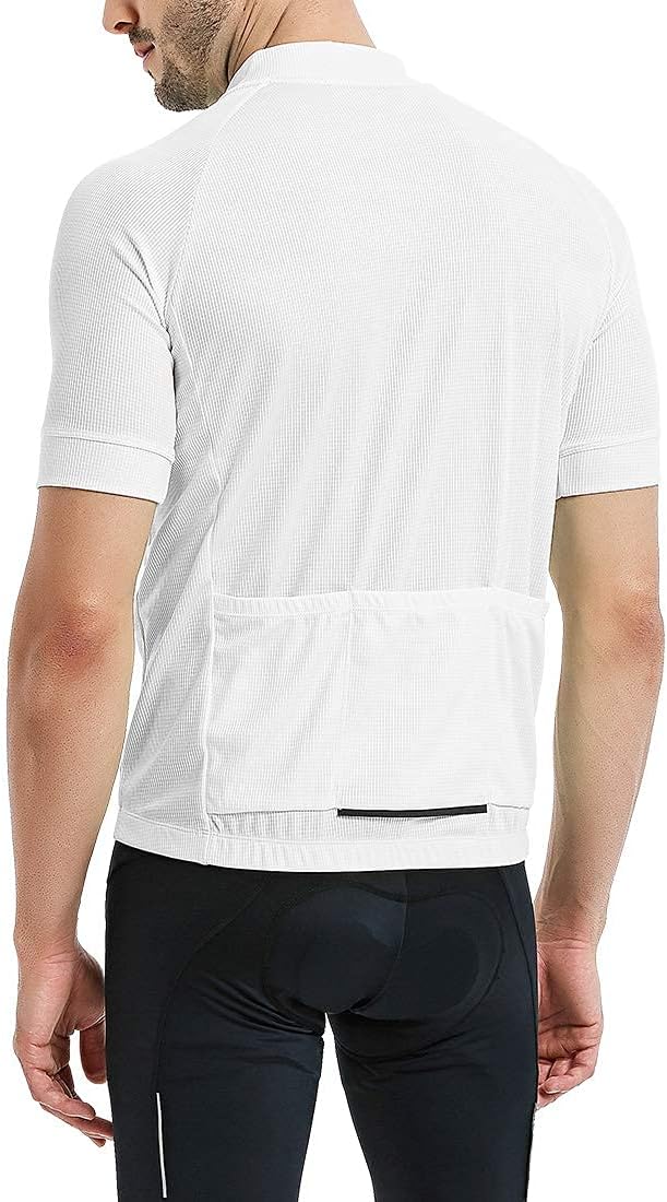 CATENA Men's Cycling Jersey Short Sleeve Shirt Running Top Moisture Wicking Workout Sports T-Shirt