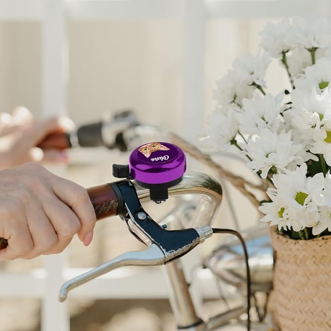 WIRESTER Personalized Custom Bike Bell with Your Text, Aluminum Round Classic Ring Bicycle Bell, Bike Accessories Bell Ring for Adults Kids Girls Boys