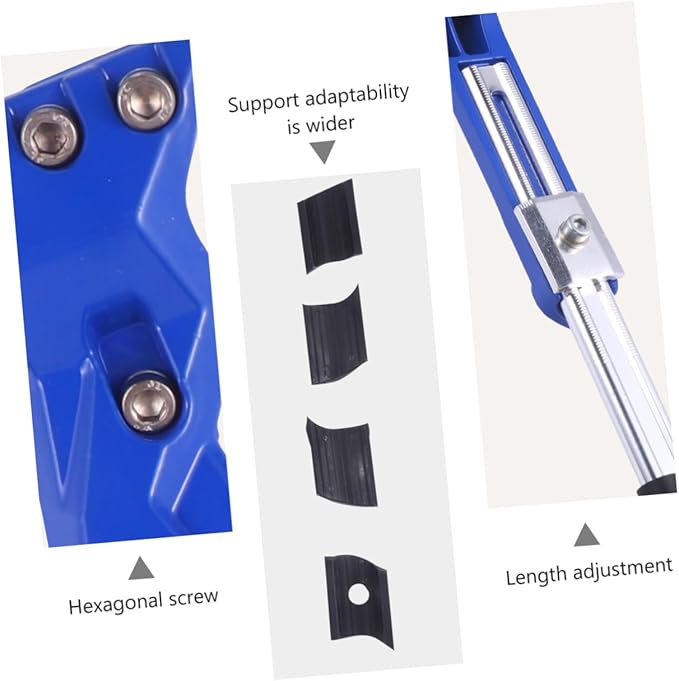 Lurrose Bike Kickstand: Aluminum Alloy Bike Kickstand Side Support for Mountainbike Blue Adjustable Foot Stand for Stable Parking
