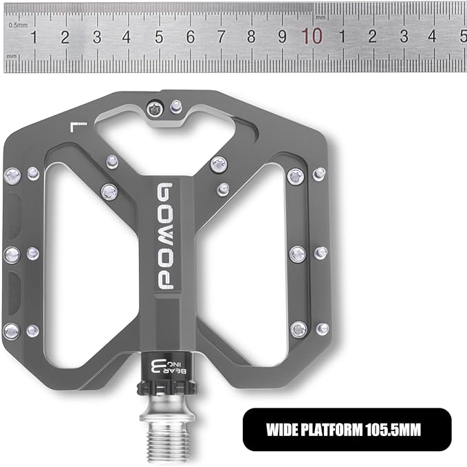 Bike Pedals 9/16" Lightweight Non-Slip Bicycle Platform Pedals - Fits Most Adult Bikes & Mountain Bikes &MTB, Road Bikes and Slip-Resistant Design