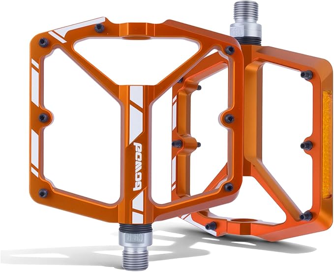 Bike Pedals 9/16" Lightweight Non-Slip Bicycle Platform Pedals - Fits Most Adult Bikes & Mountain Bikes &MTB, Road Bikes and Slip-Resistant Design