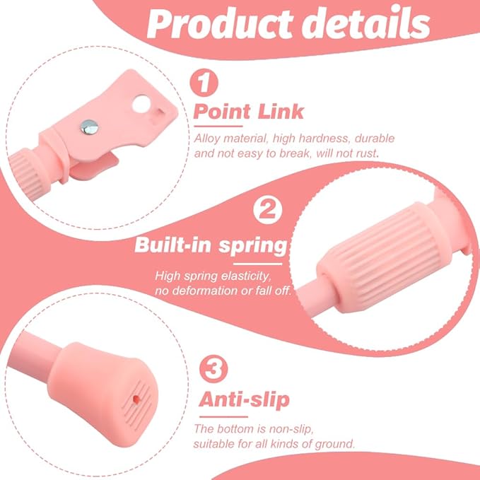 Kids Bike Kickstand for 16 Inch Wheel Children's Bicycle Alloy Bicycle Stand Kickstand Kids Bicycle Adjustable for Girls and Boys Bike Pink (Pink)