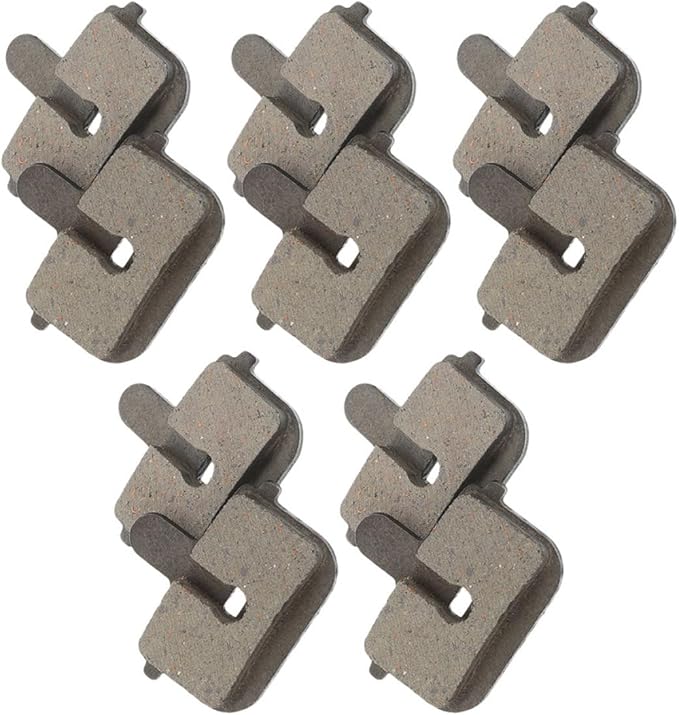 Homoyoyo Mountain Bike Disc Brake Pads 5 Pairs Hydraulic Semi-Metallic Bicycle Brake Pads for Electric Bikes Universal for Trail and Urban Riding