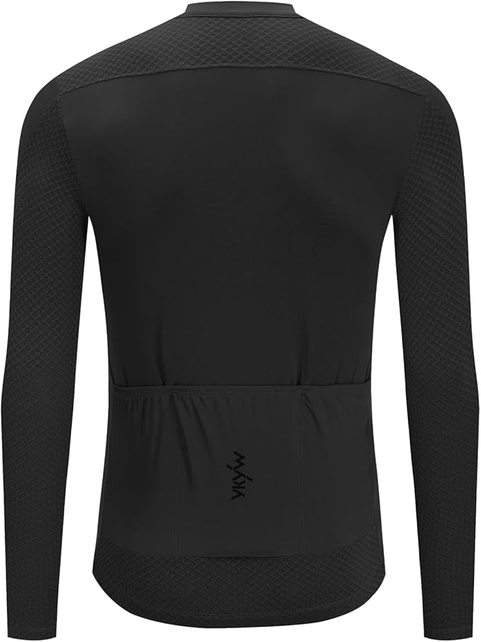 YKYWBIKE Cycling Jersey Men Long Sleeves Bike Jersey with Pockets Biking Shirts for Men Cycling Breathable MTB Biker Shirts