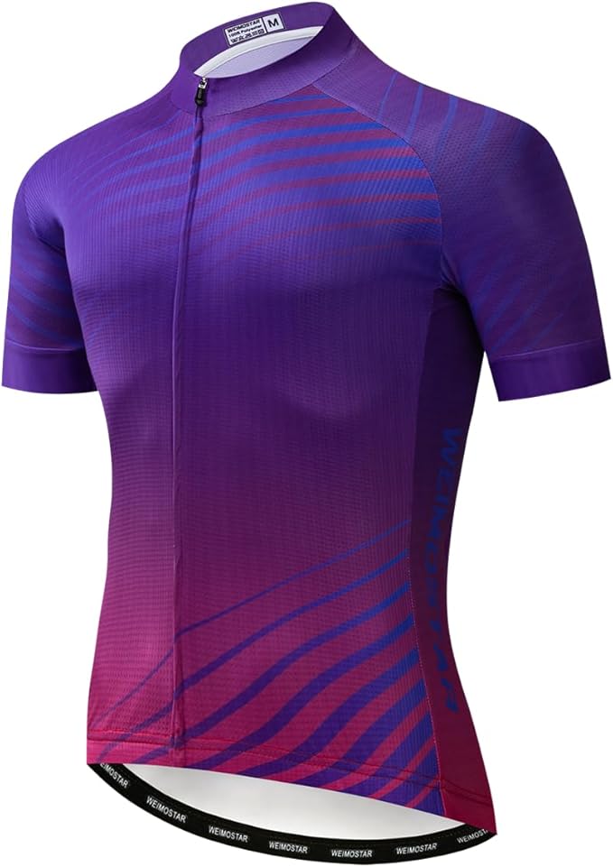 Men's Cycling Jerseys Wolf Print Bicycle Shirts Summer Road Bike Clothes Quick Dry Breathable