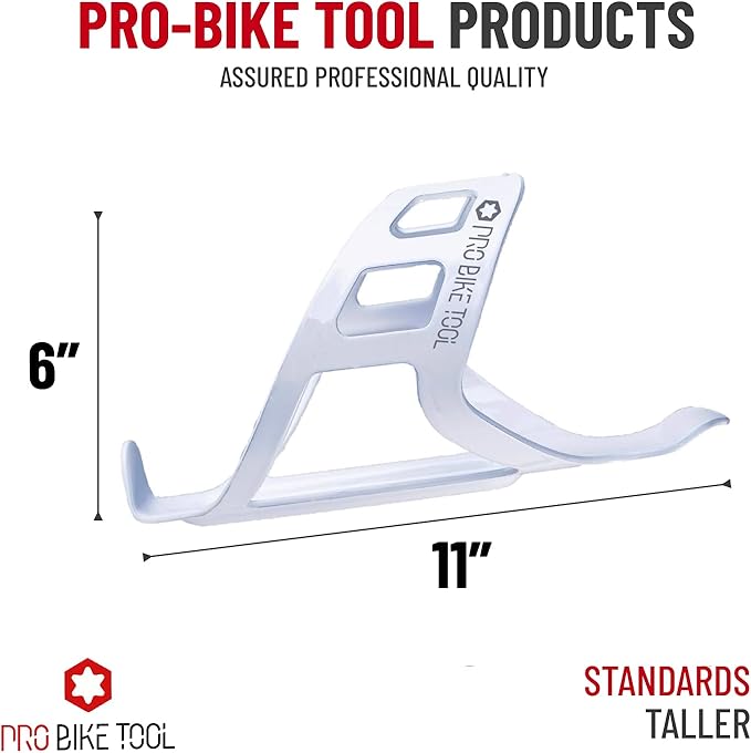 Bike Water Bottle Holder, Black or White Gloss, Secure Retention System, No Lost Bottles, Lightweight and Strong Bicycle Bottle Cage, Quick and Easy to Mount, Great for Road and Mountain Bikes