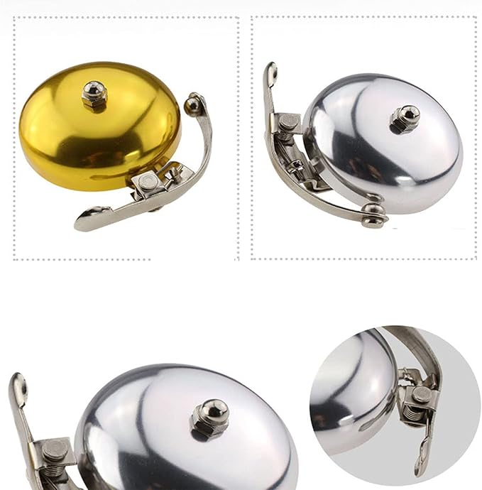 NC Bike Bell Classic Bicycle Bell for Bike Ring Bell with Loud Sound Bells Retro Bell Horn Riding Accessories for Road Mountain Bike Handlebars Adults