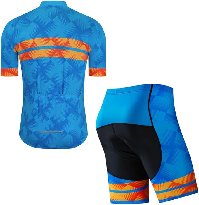 Cycling Jersey Men Set Road Short Sleeve Quick Dry Bike Padded Cycling Clothing Suit Bicycle Wear Summer