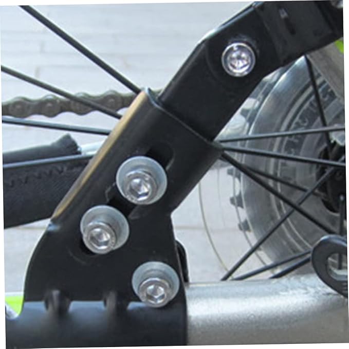 Mountain Bike Kickstand Adjustable Single-Sided Support Stand for Parking Rack Aluminum Alloy Easy Installation Compatible Black