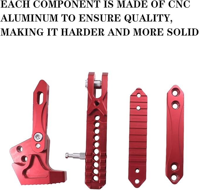 Universal CNC Aluminum Alloy High Quality Motorcycle Adjustable Kickstand Accessories Motor Scooter Modified Tripod Holder Kickstand Foot Side Support Stand Motor Motorbike Dit Pit Bike