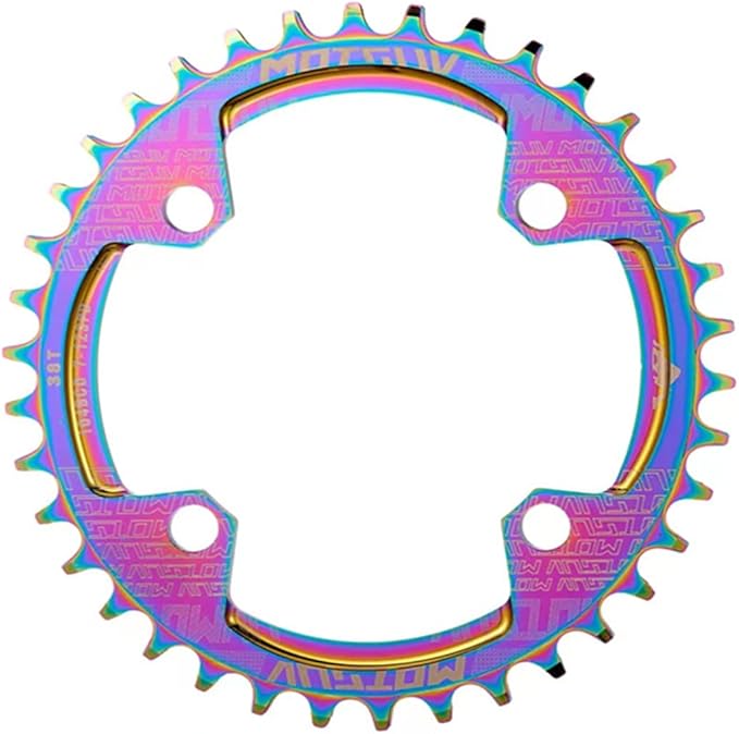 YBEKI 104BCD Chainring - CNC 7075-T6 Aluminum Narrow-Wide Round Chainwheel for MTB/Road Bikes (32-38T) | Compatible with Shimano/SRAM 8-11 Speed | Ultra-Light | Anti-Drop Design