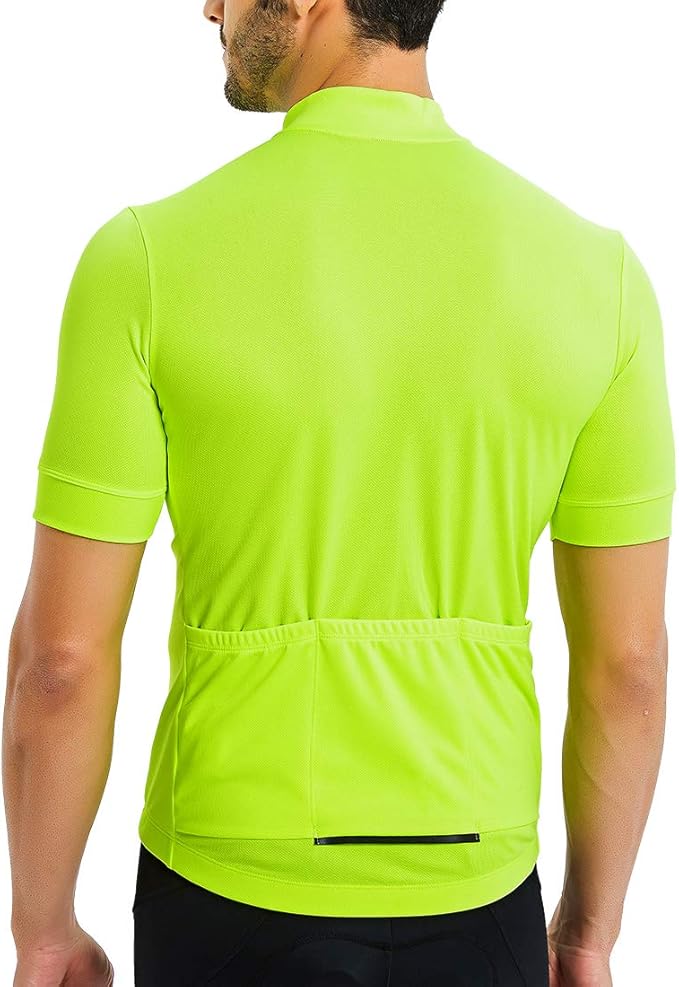 CATENA Men's Cycling Jersey Short Sleeve Shirt Running Top Moisture Wicking Workout Sports T-Shirt