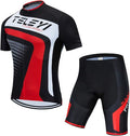 Men's Cycling Jersey Set, Summer Mountain Bike Clothing Short Sleeved Riding Jerseys