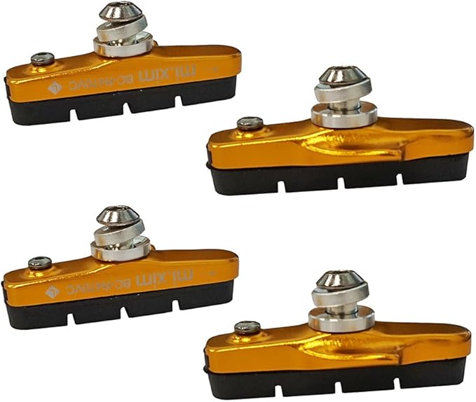 4PCS Premium Bike Brake Pads, Professional Mountain Bicycle V-Brake Pads, Bike Brake Blocks Kit