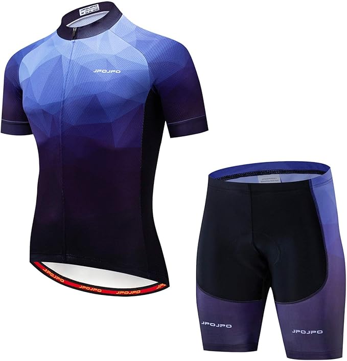 Hotlion Men's Cycling Jersey Set Summer Cycling Clothing Suit Pro Team Bike Clothes Road Biking Outfits Bicycle Kit for Men