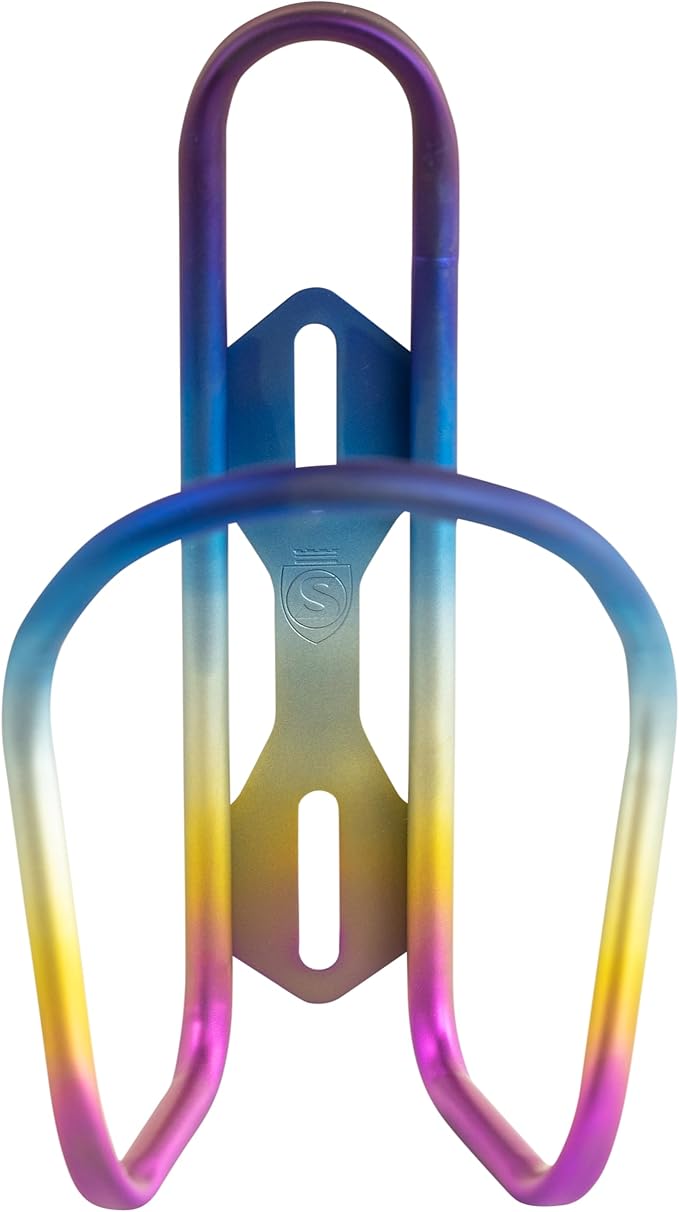 SILCA Sicuro Titanium Water Bottle cage | Cages for Bike with 21mm Fore/AFT Adjustment | Lighter Than Steel and Stronger Than Carbon and Alloy 30g | Hand Bent and Laser Welded in Indiana | USA Made