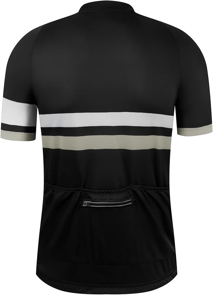 Coconut Ropamo CR Mens Cycling Jersey Short Sleeve Road Bike Shirt with 3+1 Zipper Pockets Breathable Quick Dry