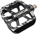 Mountain Bike Pedals Flat - MTB Pedals Flat, Bicycle Pedals, Road Bike Pedals, BMX Pedals, for BMX MTN Road Gravel EBike, Specialized Parts, Adults, Aluminum Metal Stamp 9/16"